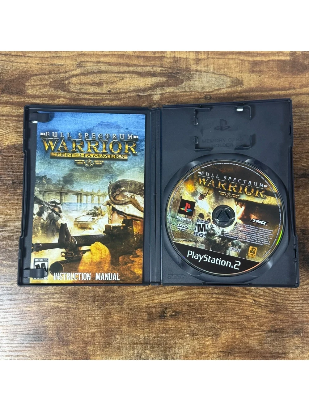 Full Spectrum Warrior Ten Hammers PS2 PlayStation 2 Complete w/ Manual